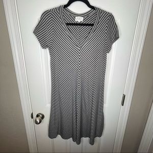 Thyme & Honey Striped Cotton Dress